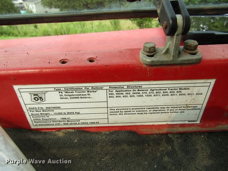 image for item EV9284 1996 Belarus 1025  MFWD tractor
