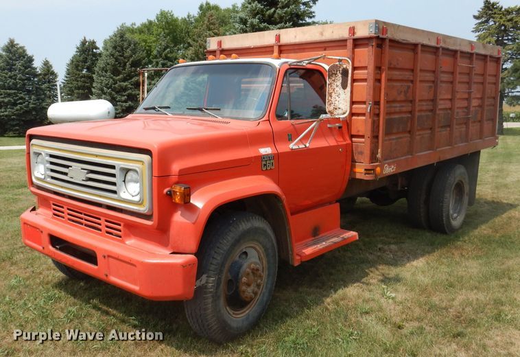 image for item IN9830 1975 Chevrolet C60  grain truck