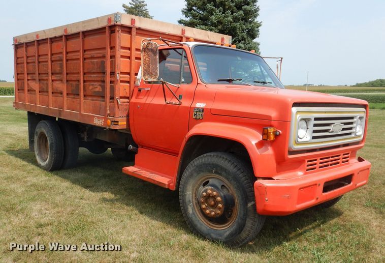 image for item IN9830 1975 Chevrolet C60  grain truck