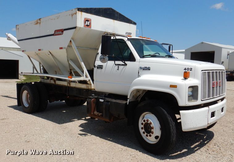 image for item IQ9703 1994 GMC TopKick C6500  seed tender truck