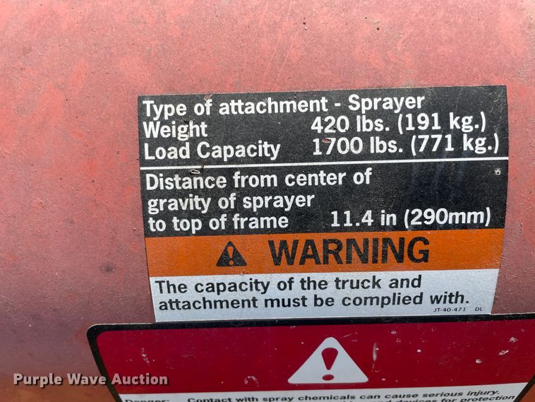 image for item KK9567 Shop built sprayer