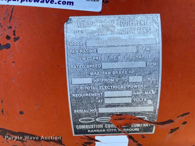 image for item KK9570 Grain bin fans