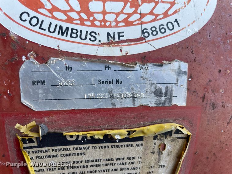 image for item KK9571 Grain bin fans