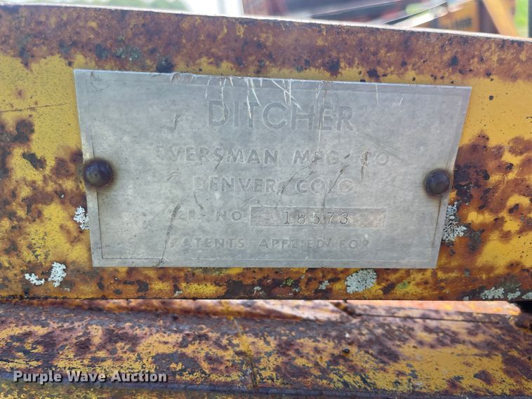 image for item KK9584 Eversman  ditch plow