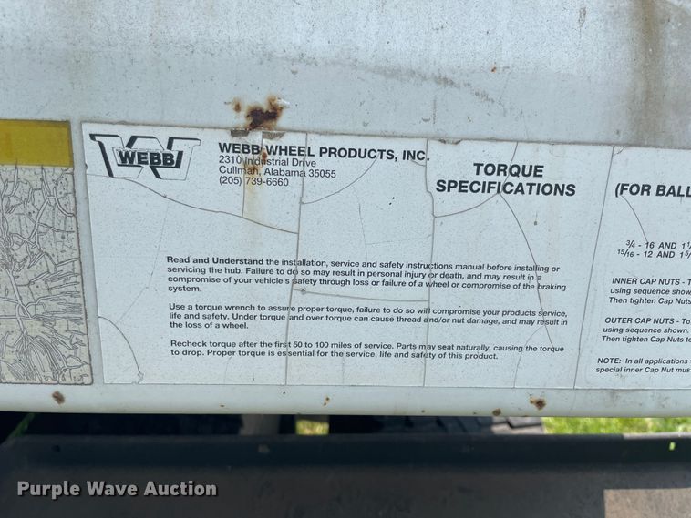 image for item KK9587 1995 Jet  grain trailer