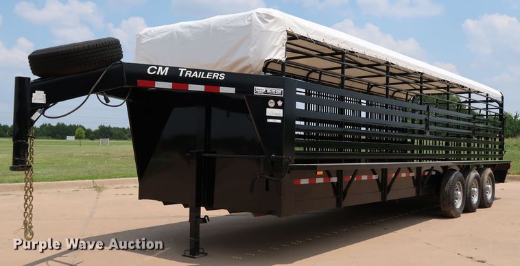 image for item KQ9830 2016 Cm Trailers CMS9440-2800370  livestock trailer