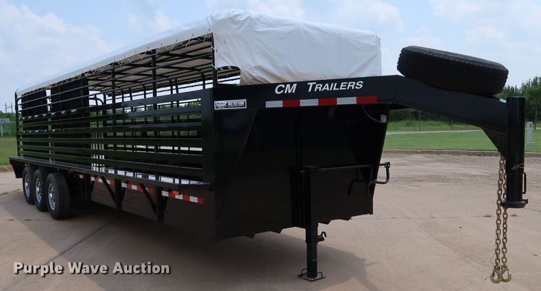 image for item KQ9830 2016 Cm Trailers CMS9440-2800370  livestock trailer