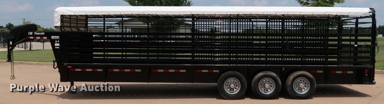 image for item KQ9830 2016 Cm Trailers CMS9440-2800370  livestock trailer