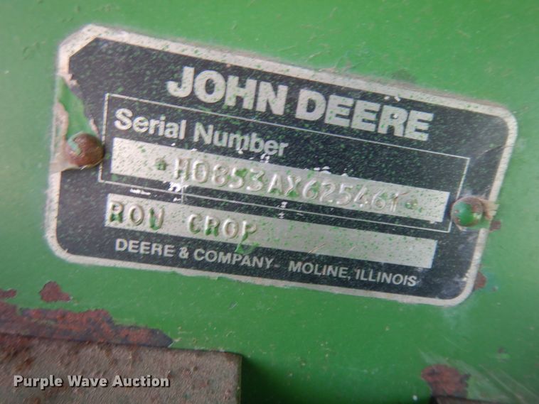 image for item KU9384 John Deere 853A  all-crop head