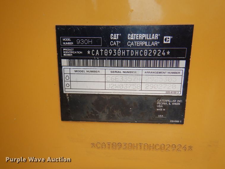 image for item DK8070 2011 Caterpillar 930H  wheel loader