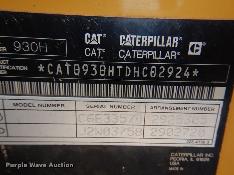 image for item DK8070 2011 Caterpillar 930H  wheel loader