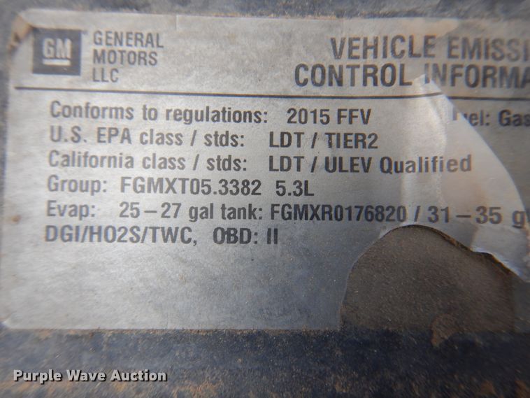 image for item DK8072 2015 Chevrolet Silverado 1500  flatbed pickup truck