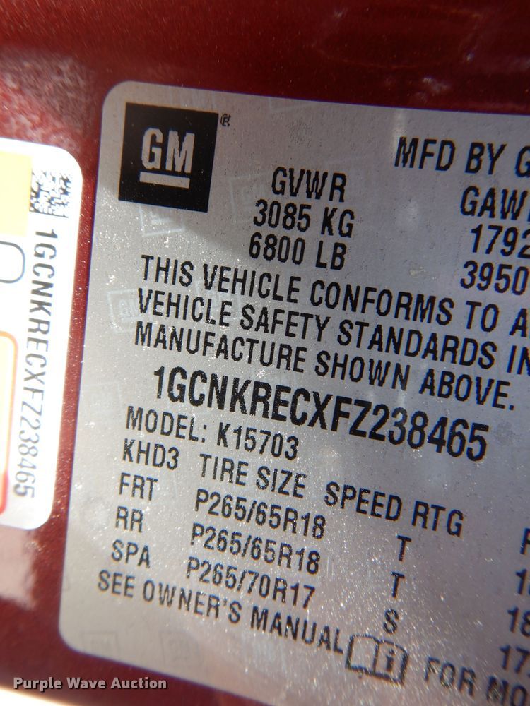 image for item DK8072 2015 Chevrolet Silverado 1500  flatbed pickup truck