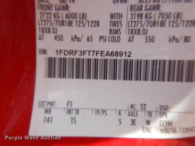 image for item DK8073 2015 Ford F350 Super Duty  bale bed pickup truck