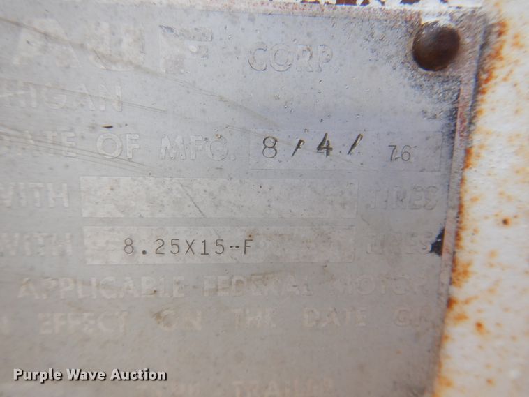 image for item DK8077 1976 Fruehauf  equipment trailer