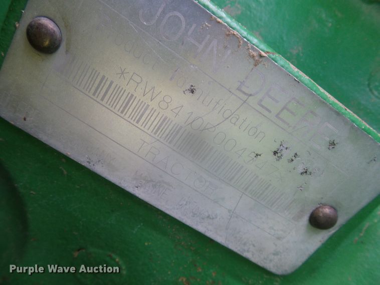 image for item GR9490 2000 John Deere 8410  MFWD tractor