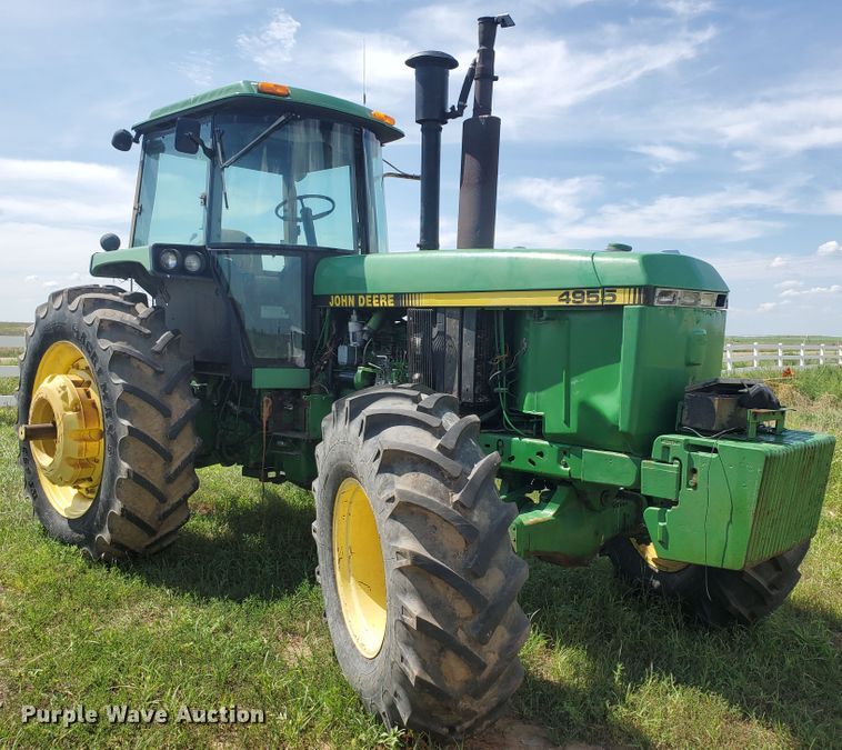image for item JM9646 1990 John Deere 4955  MFWD tractor