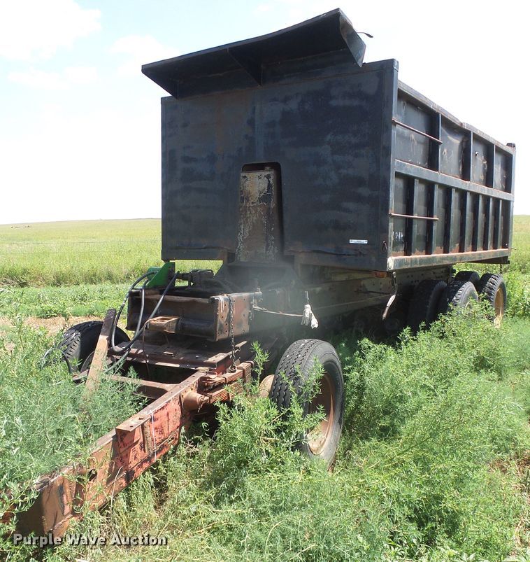 image for item JM9652 Shopbuilt  end dump trailer