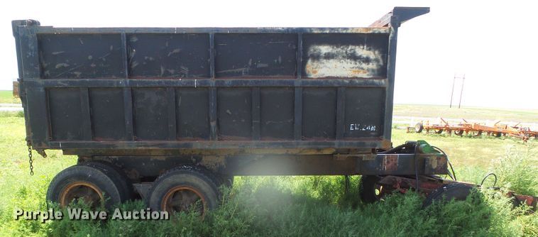 image for item JM9652 Shopbuilt  end dump trailer