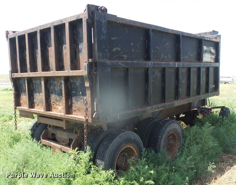 image for item JM9652 Shopbuilt  end dump trailer