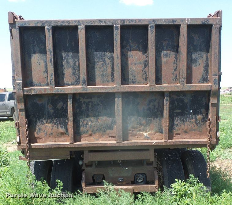 image for item JM9652 Shopbuilt  end dump trailer