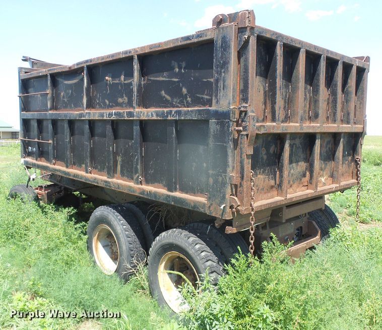 image for item JM9652 Shopbuilt  end dump trailer