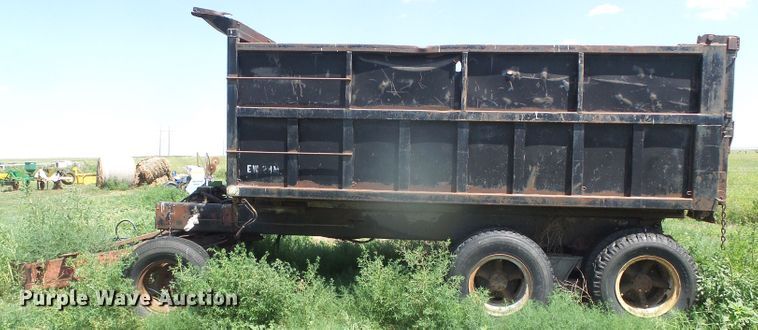 image for item JM9652 Shopbuilt  end dump trailer