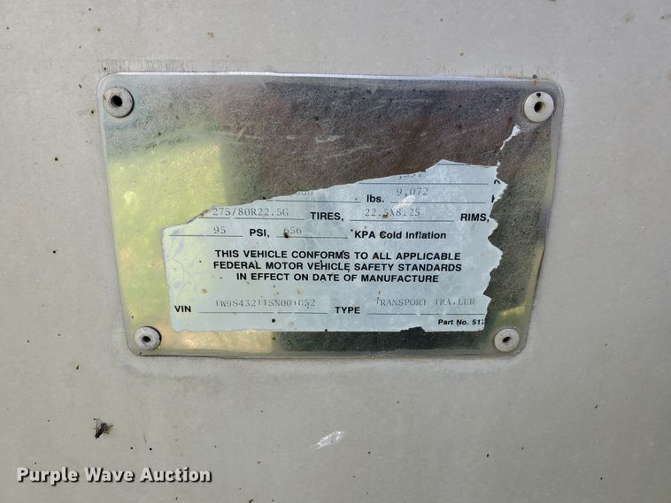 image for item JM9664 1995 Walker  tank trailer