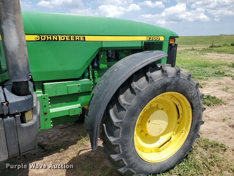image for item JM9665 1995 John Deere 8300  MFWD tractor