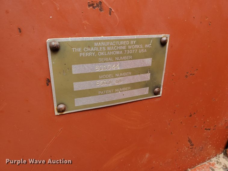 image for item JM9672 1990 Ditch Witch 6510  trencher