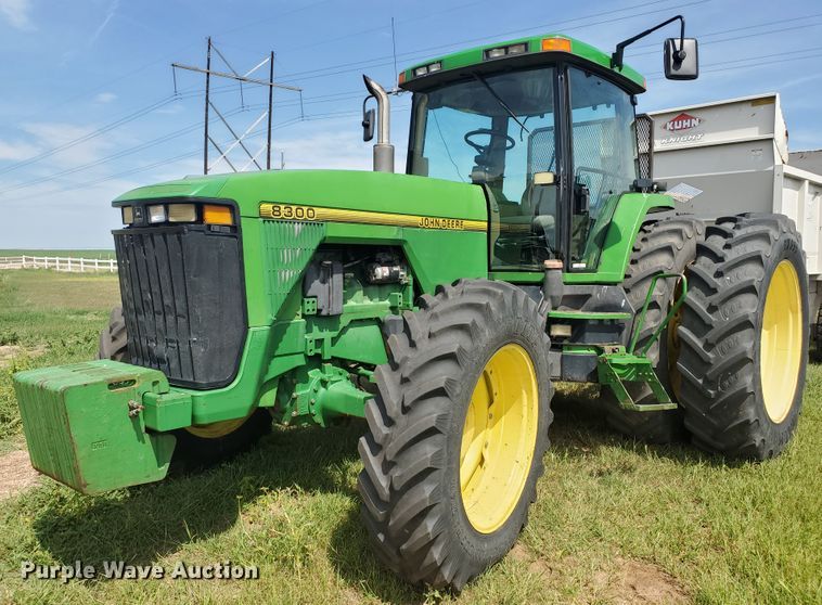 image for item JM9674 1995 John Deere 8300  MFWD tractor