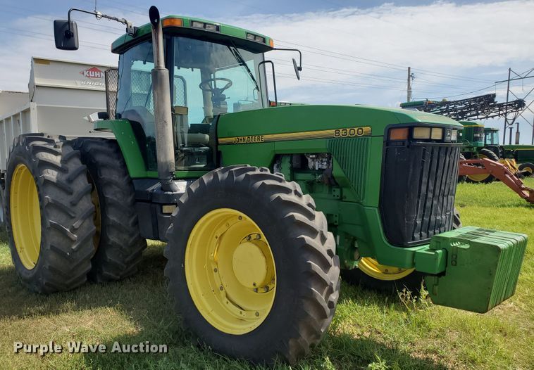 image for item JM9674 1995 John Deere 8300  MFWD tractor