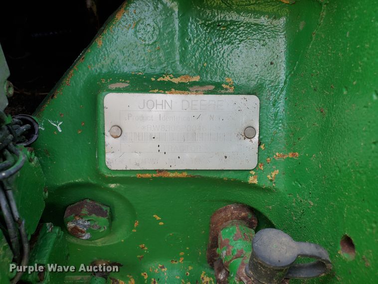 image for item JM9674 1995 John Deere 8300  MFWD tractor