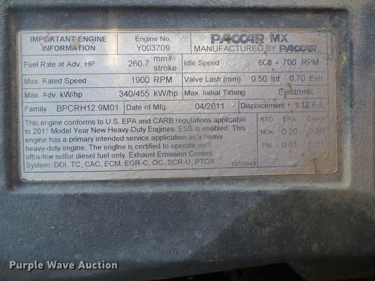 image for item DI5681 2012 Peterbilt 365  semi truck