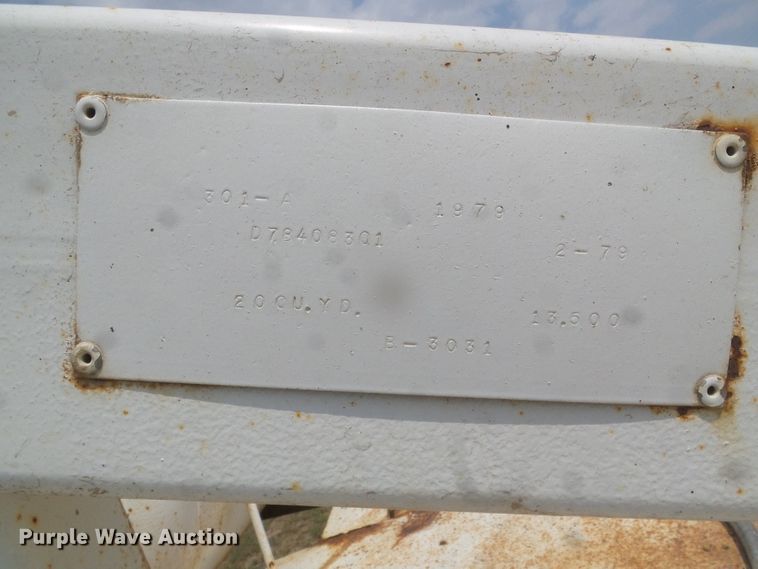 image for item DI5683 1979 Trailer 301-A  bottom dump trailer