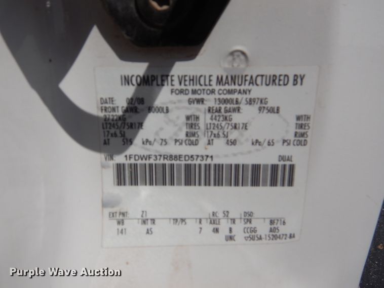 image for item DJ8870 2008 Ford F350 Super Duty  bucket truck