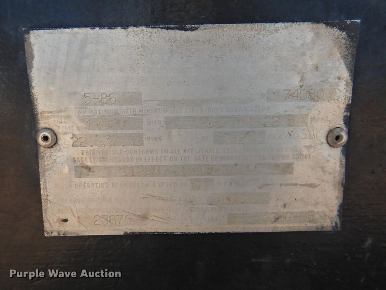 image for item DK2282 1986 Eager Beaver 35GHG-BR  lowboy equipment trailer