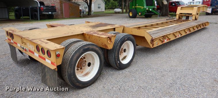 image for item DL0518 2010 Witzco Challenger RG35  lowboy equipment trailer