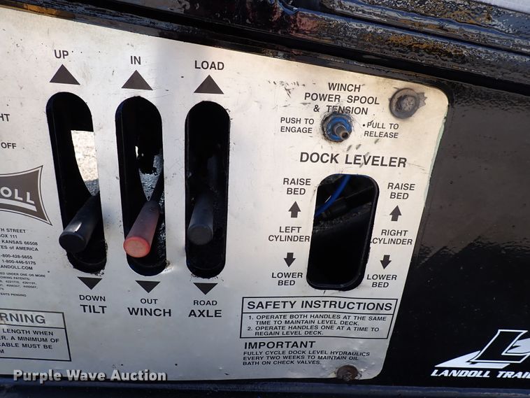 image for item DN1782 2008 Landoll 410B  tilt deck equipment trailer