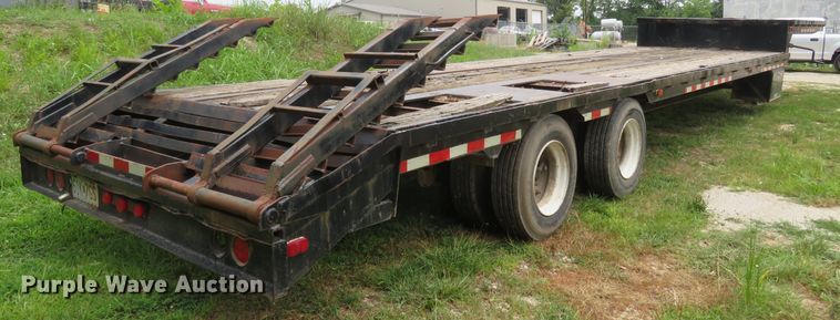 image for item FP9352 1973 Transcraft DT-20-43  drop deck equipment trailer