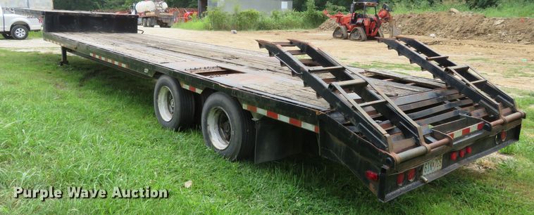 image for item FP9352 1973 Transcraft DT-20-43  drop deck equipment trailer