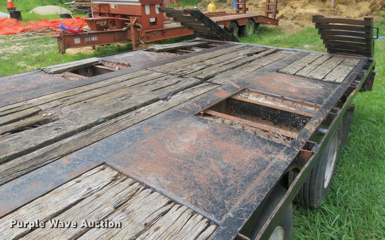 image for item FP9352 1973 Transcraft DT-20-43  drop deck equipment trailer