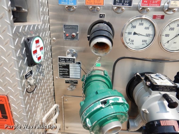 image for item IN9819 2004 Spartan 60DDEC  quint ladder fire truck