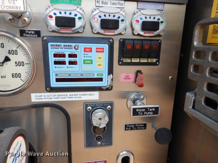 image for item IN9819 2004 Spartan 60DDEC  quint ladder fire truck