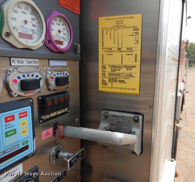 image for item IN9819 2004 Spartan 60DDEC  quint ladder fire truck