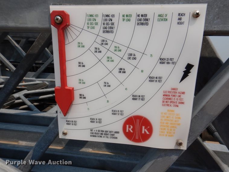 image for item IN9819 2004 Spartan 60DDEC  quint ladder fire truck