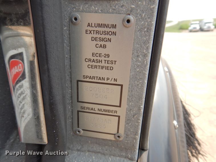 image for item IN9819 2004 Spartan 60DDEC  quint ladder fire truck