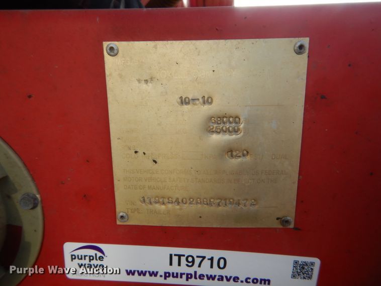 image for item IT9710 2011 Troxell  tank trailer