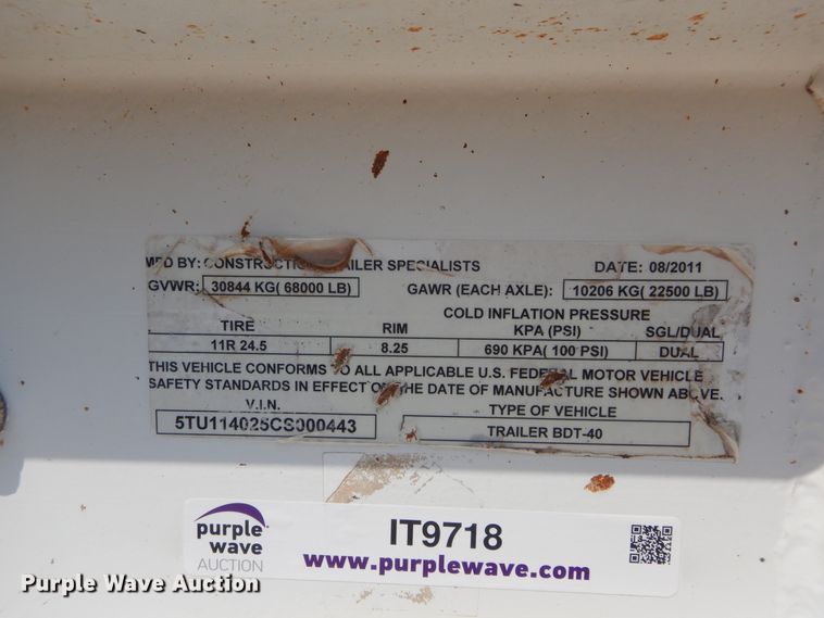 image for item IT9718 2012 CTSI BDT40  bottom dump trailer