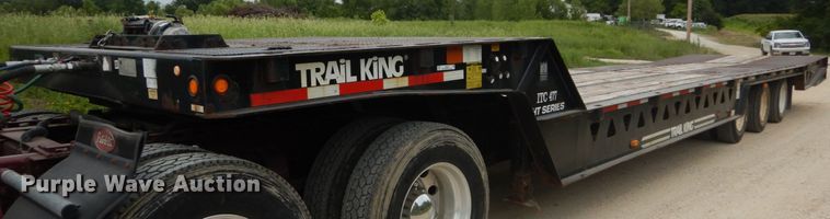image for item JI9508 2008 Trail King TK110HT-443  drop deck equipment trailer